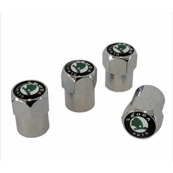 Nakrętki na wentyle kapturki aluminiowe komplet 4 szt